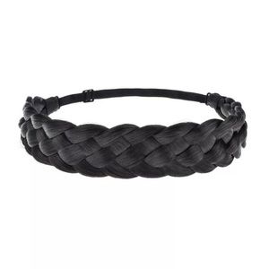 RoxyMc’s braided BLACK synthetic hair headband